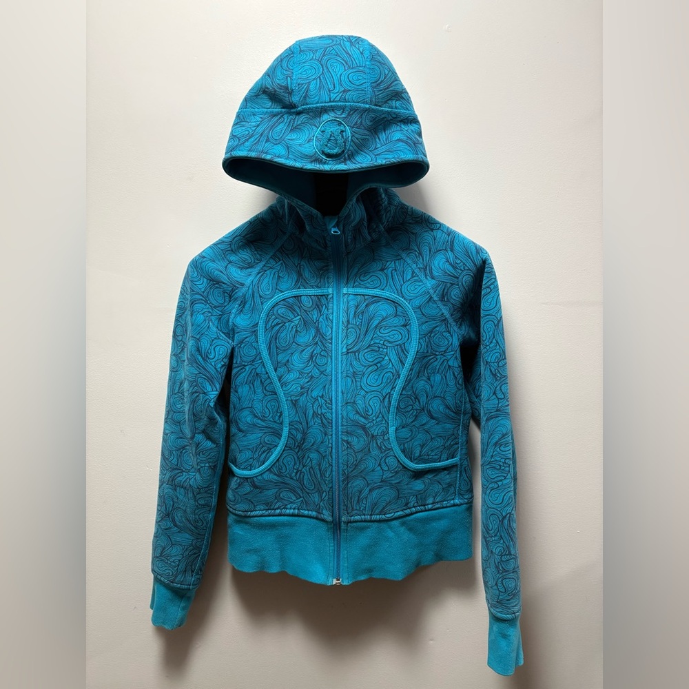 Lululemon Blue Patterned Hoodie